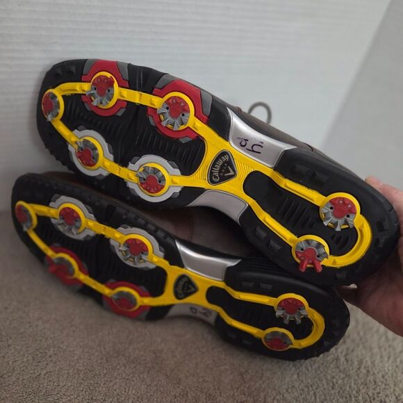 Vintage Callaway CG Collection Men's Size 13 Brown Leather Golf Shoes M138-45 - Picture 6 of 10